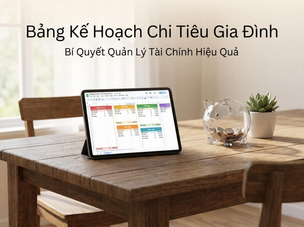 Bảng Kế Hoạch Chi Tiêu Gia Đình