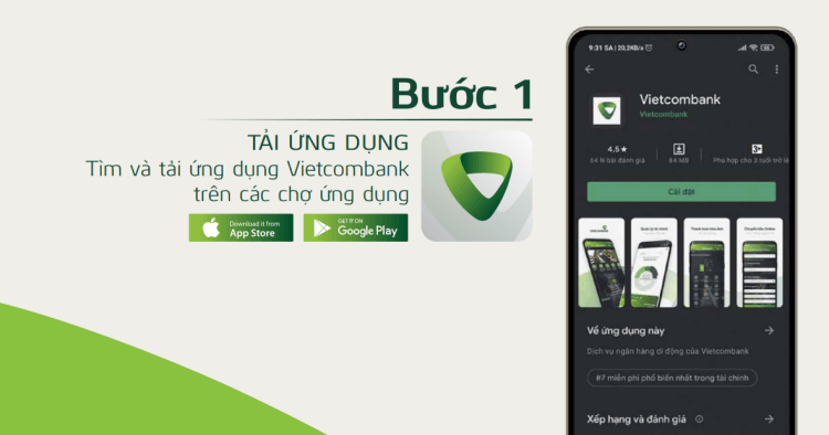 mở tài khoản vcb online