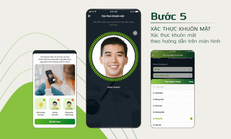 mở tài khoản vcb online