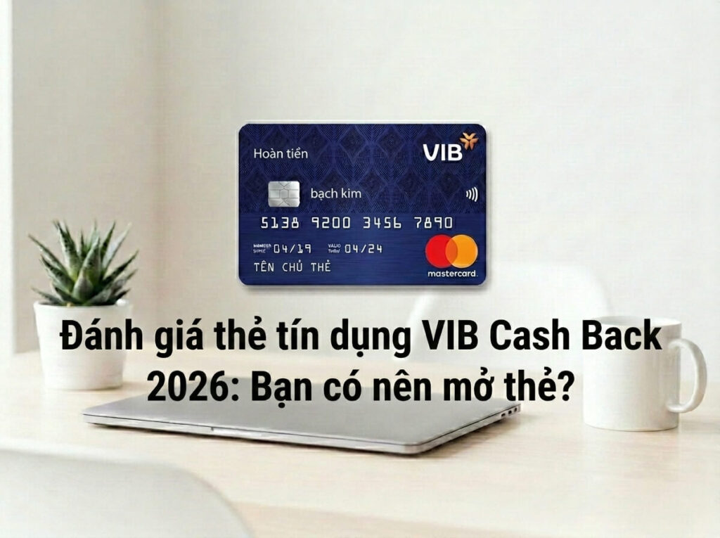 Review thẻ tín dụng VIB Cash Back 2026: Có nên mở? Đánh giá thật từ A-Z 2 Review thẻ tín dụng VIB Cash Back