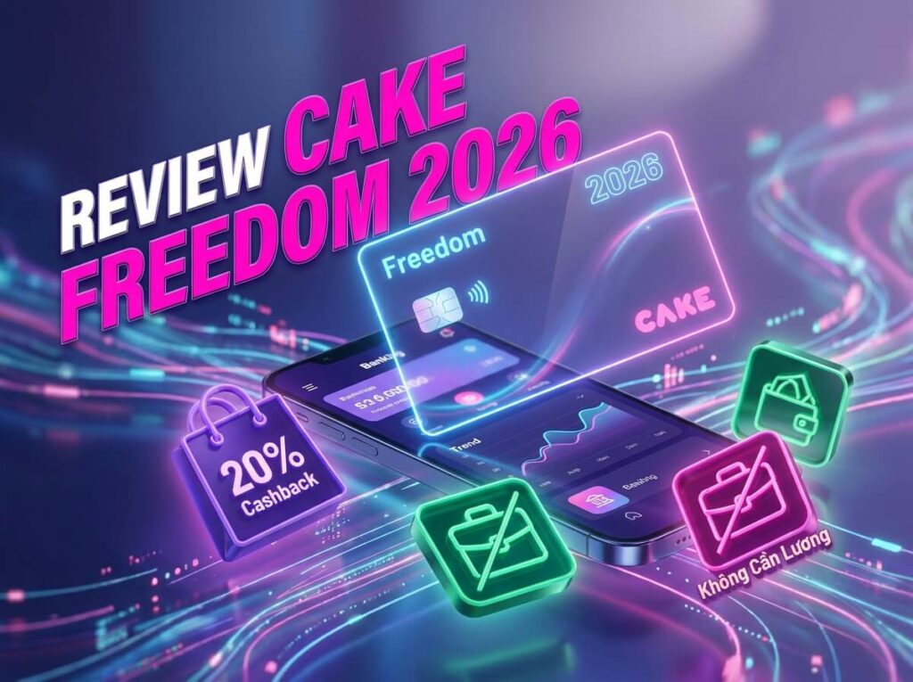 Thẻ tín dụng Cake Freedom 2026 - review chi tiết